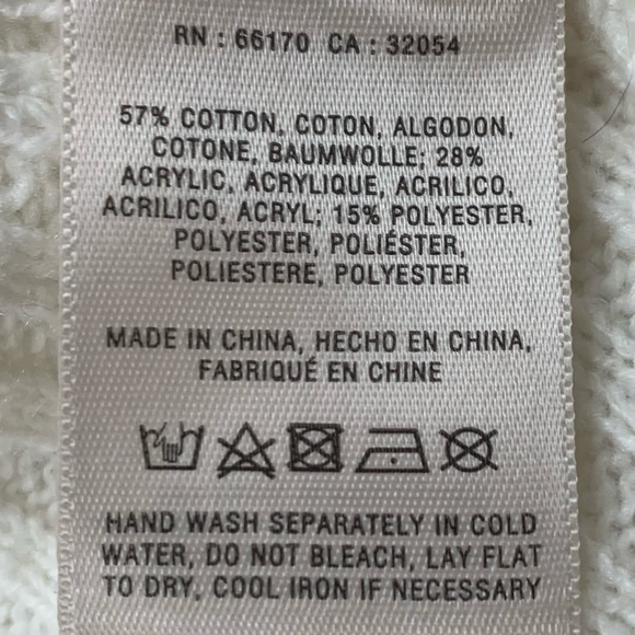 Angel of the North Ivory Knit Sweater Size XS - Picture 3 of 8